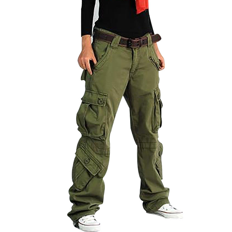 Women’s Loose Cargo Pants – Hip Hop Wide-Leg Trousers