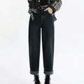 Women’s Casual Denim Jeans – All-Match Cotton Pants in Prussian & Textured Blue