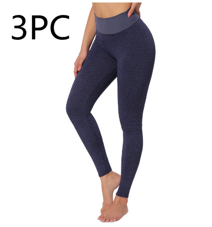Plaid High Waist Seamless Leggings for Women – Breathable Fitness Yoga Pants