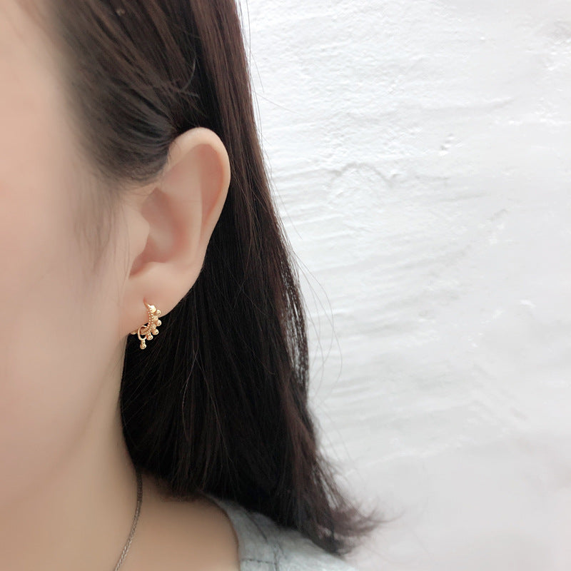 Minimalist Geometric Earrings for Women – Stainless Steel Gold & White Gold Jewelry