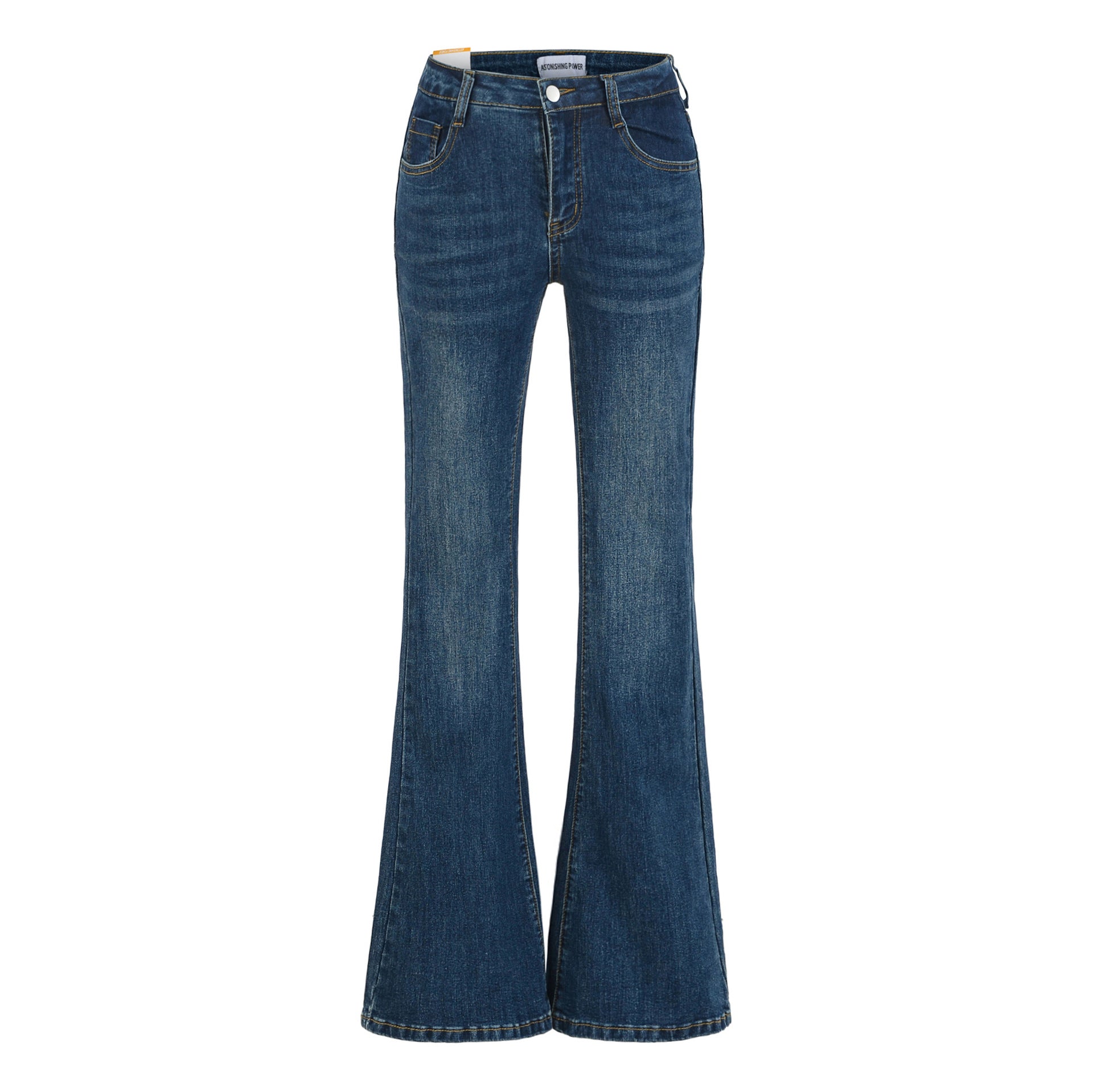 Women’s Slim-Fit Flared Jeans – Stretch Bootcut Denim Pants for Elegant Everyday Style