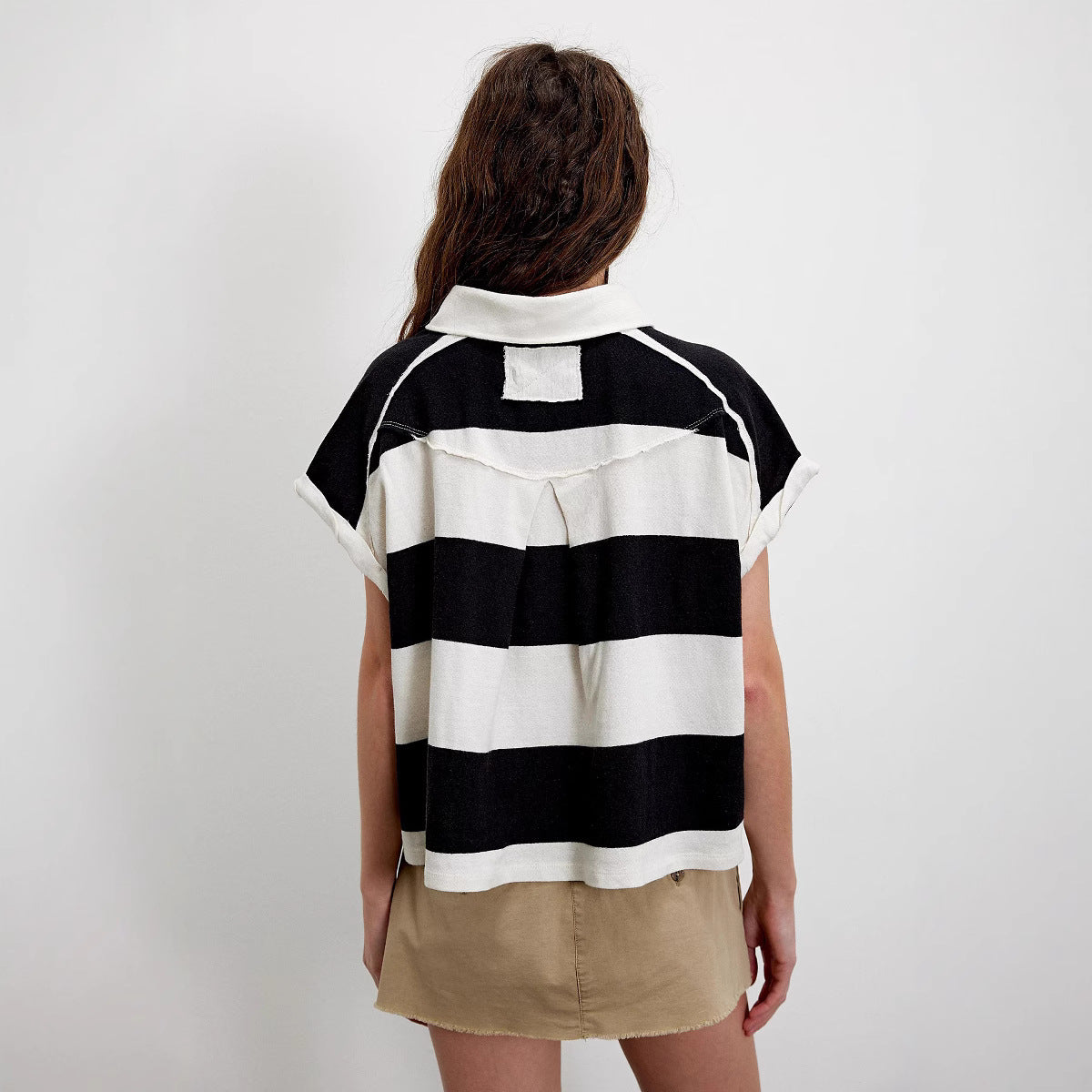 Women’s Casual Striped Loose Fit Short Sleeve T-Shirt
