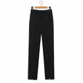 Women’s Wide-Leg Pants with Front Slit – Modern High-Waist Trousers for Casual Chic Style