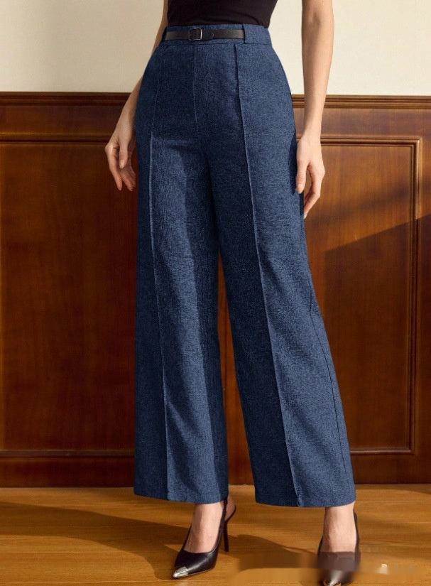 Women’s High-Waist Straight Leg Pants – Classic Tailored Trousers for Office & Everyday Wear
