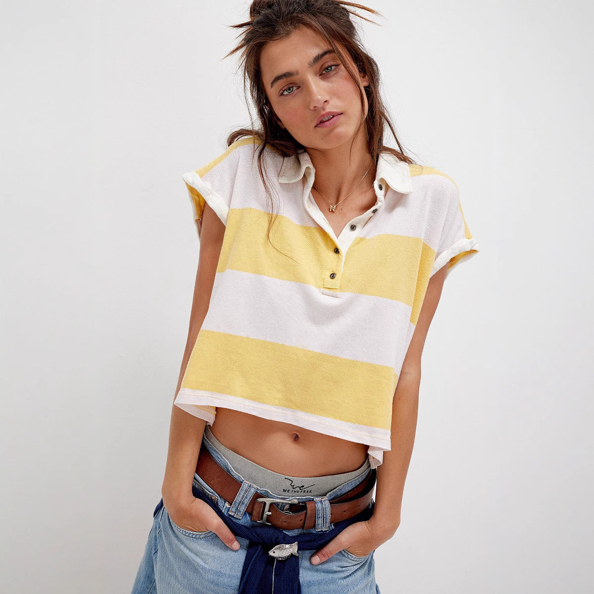 Women’s Casual Striped Loose Fit Short Sleeve T-Shirt