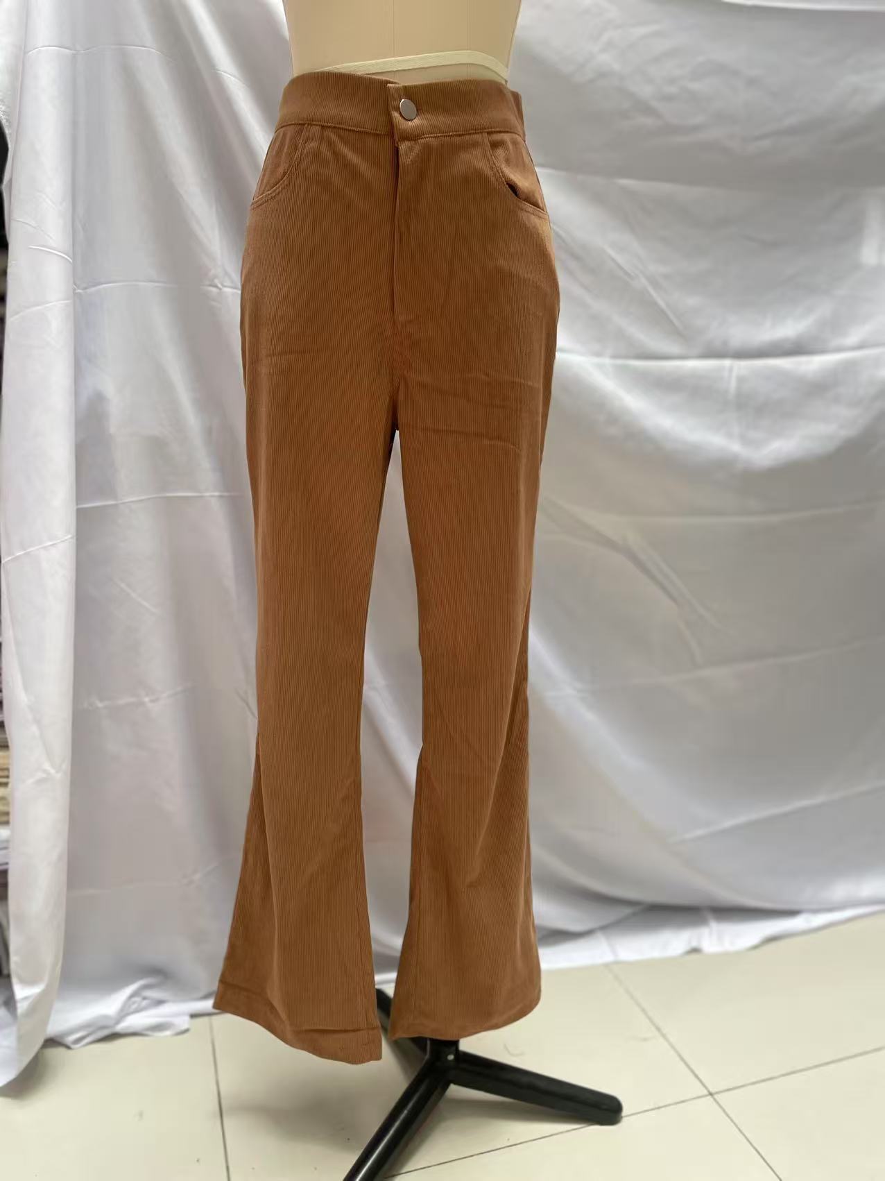 Women’s High-Waist Flare Casual Trousers