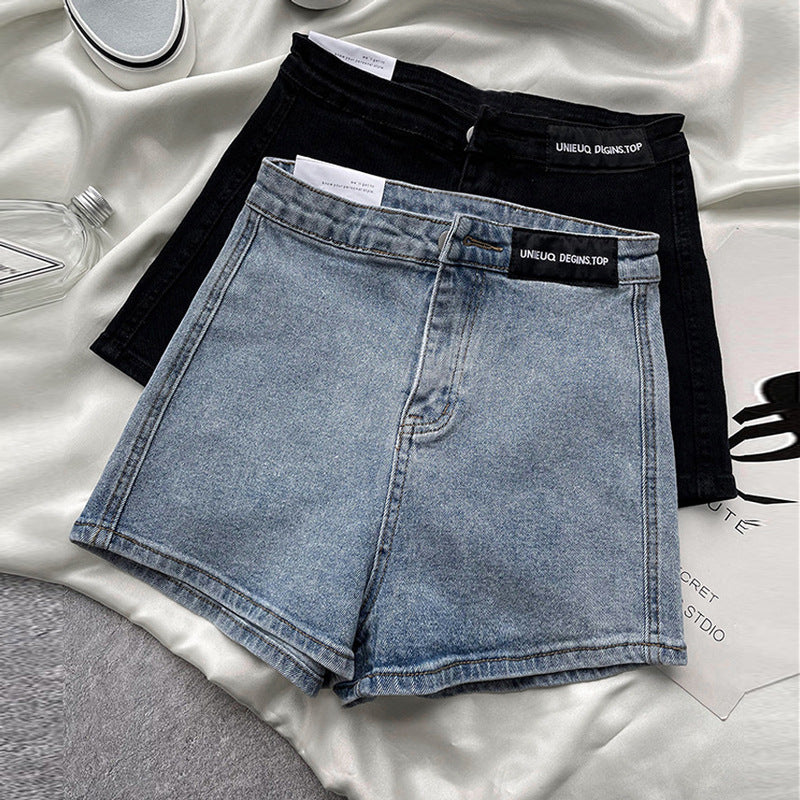 Women’s High Waist Denim Shorts – Stretch Cotton Casual Summer Shorts