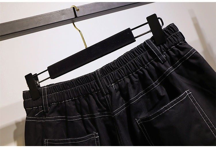 Women’s Cotton Casual Shorts – Comfortable Zip Button Everyday Style