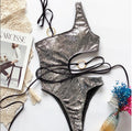 Women’s Minimalist Bikini Set – Lightweight Nylon Two-Piece Swimwear