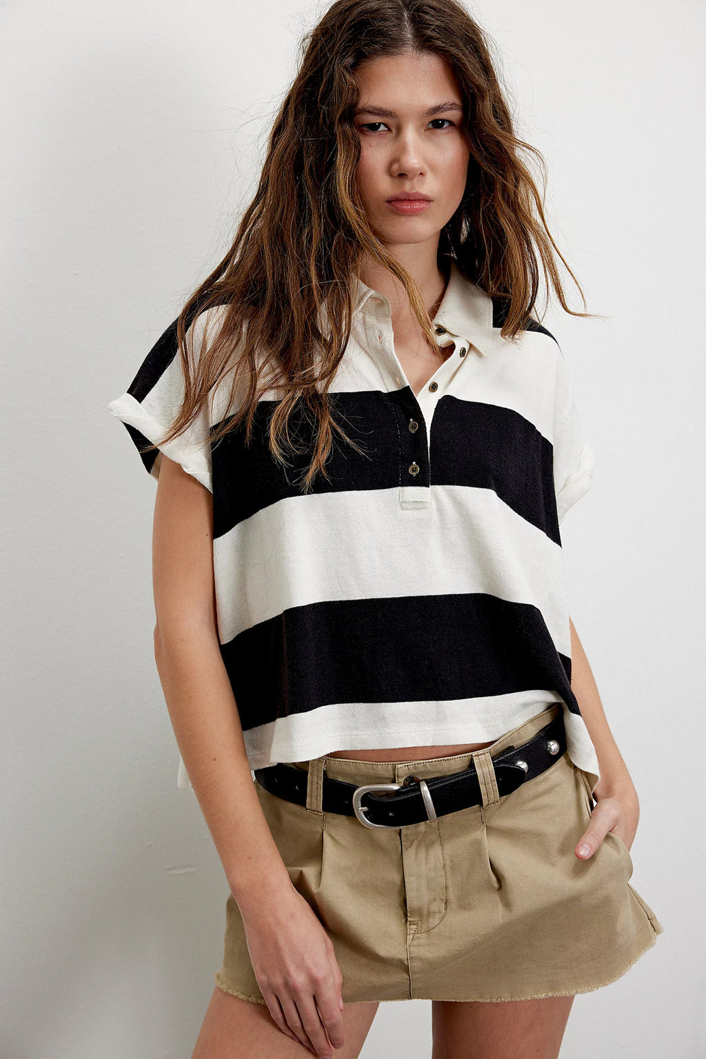 Women’s Casual Striped Loose Fit Short Sleeve T-Shirt