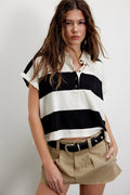 Women’s Casual Striped Loose Fit Short Sleeve T-Shirt