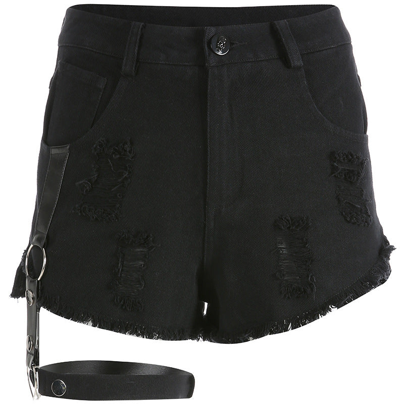 Women’s Ribbon Detail Shorts – Slim Fit Bamboo Fabric Casual Summer Shorts