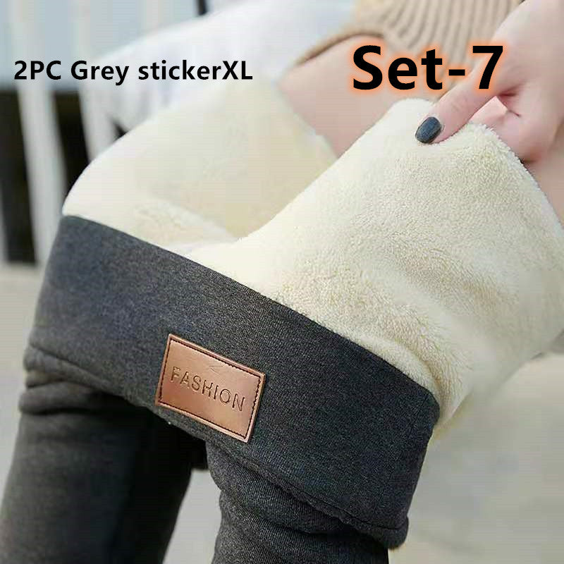 Women’s Lamb Wool Leggings – Warm Fleece Lined Stretch Winter Pants