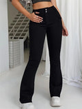 Women’s Low-Rise Flared Jeans – Slim Fit Stretch Denim Pants for Modern Casual Style