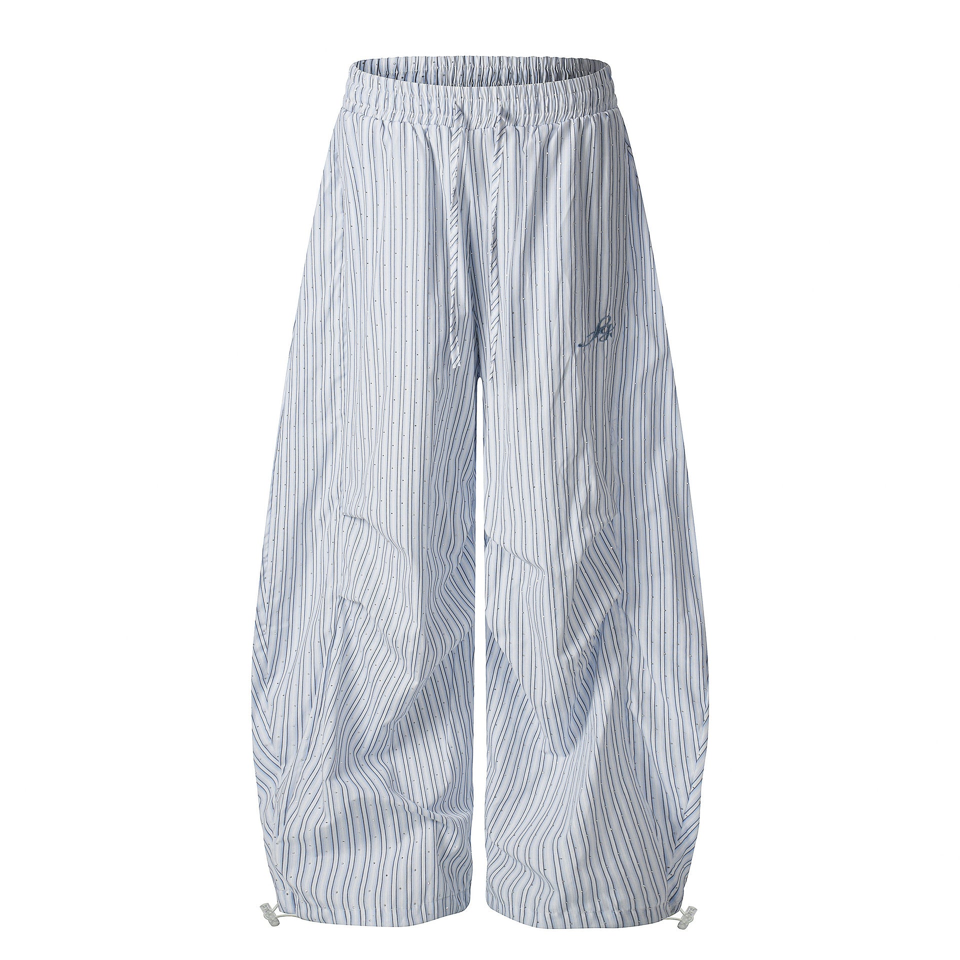 Women’s Cropped Bootcut Pants – Casual Striped Style