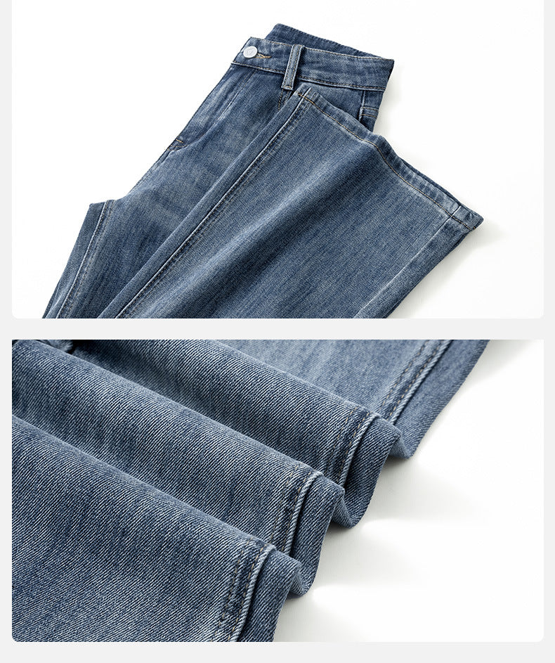 Women’s American Style Skinny Jeans – Distressed Retro Blue