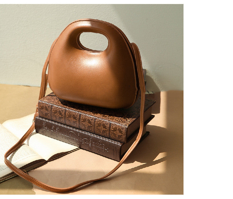 Women’s Shell Shape Handbag – Round Crossbody Shoulder Bag