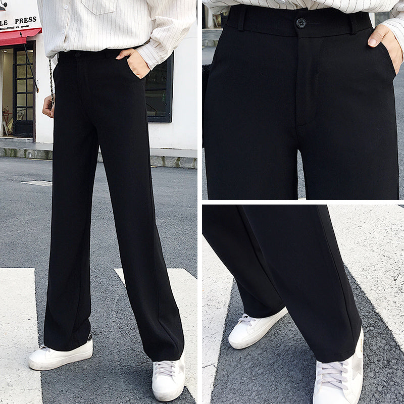 Women’s High-Waist Wide-Leg Trousers – Loose Fit Pants