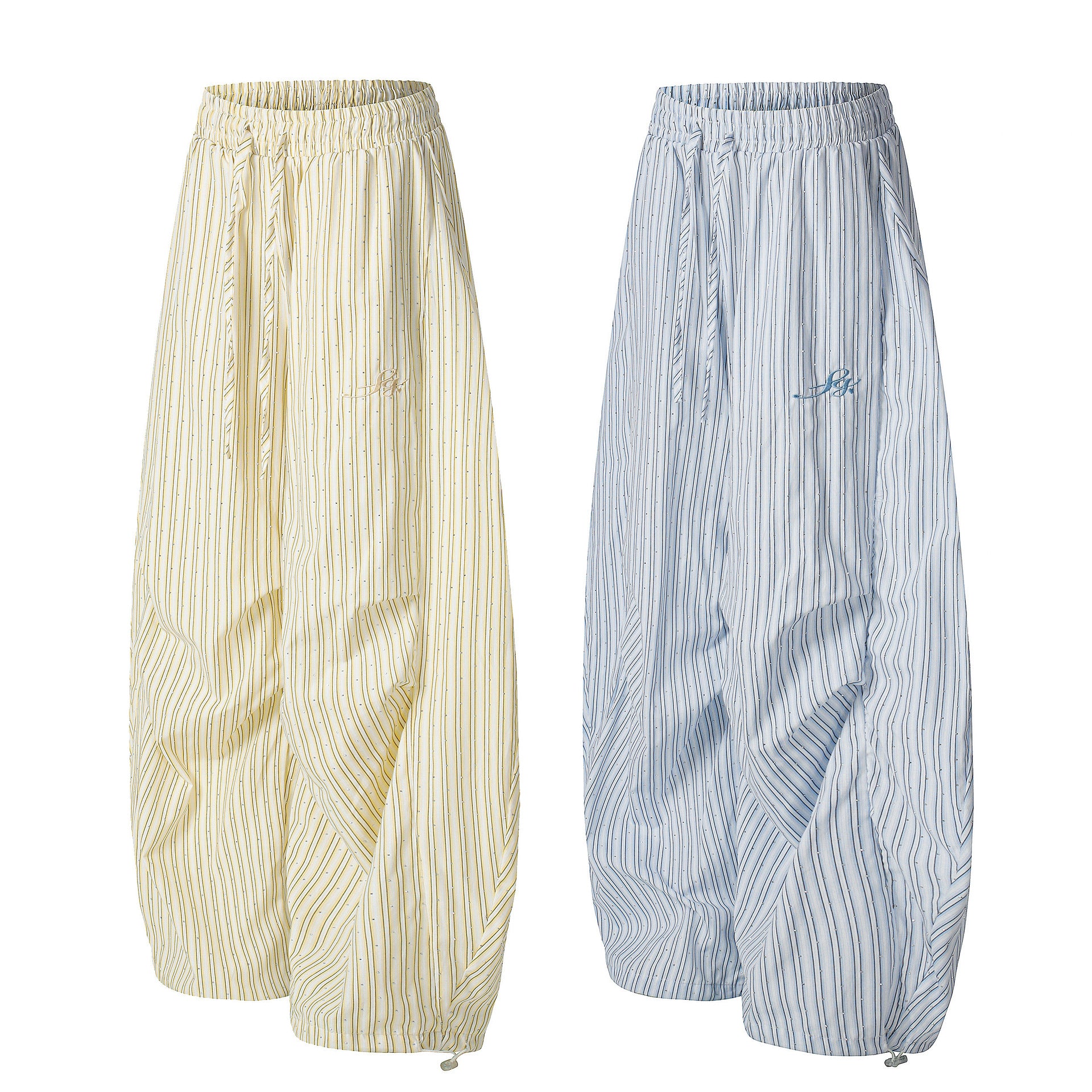 Women’s Cropped Bootcut Pants – Casual Striped Style