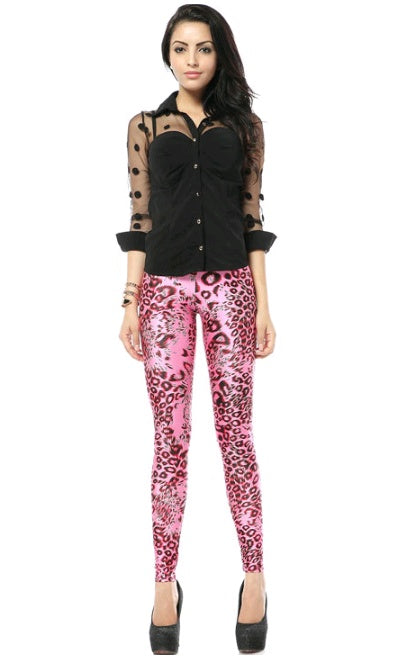 Printed Yoga Leggings for Women – Slim Fit Tie Dye Fitness Pants