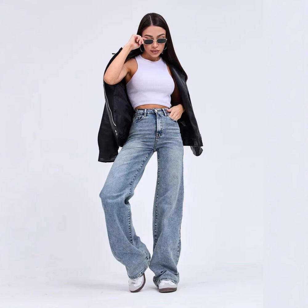 Women’s Blue Denim Jeans – Relaxed Commuter Style