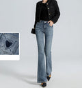 Women’s American Style Skinny Jeans – Distressed Retro Blue