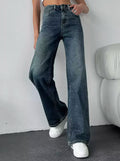 Women’s Vintage Blue Jeans – Spring & Fall Casual Style