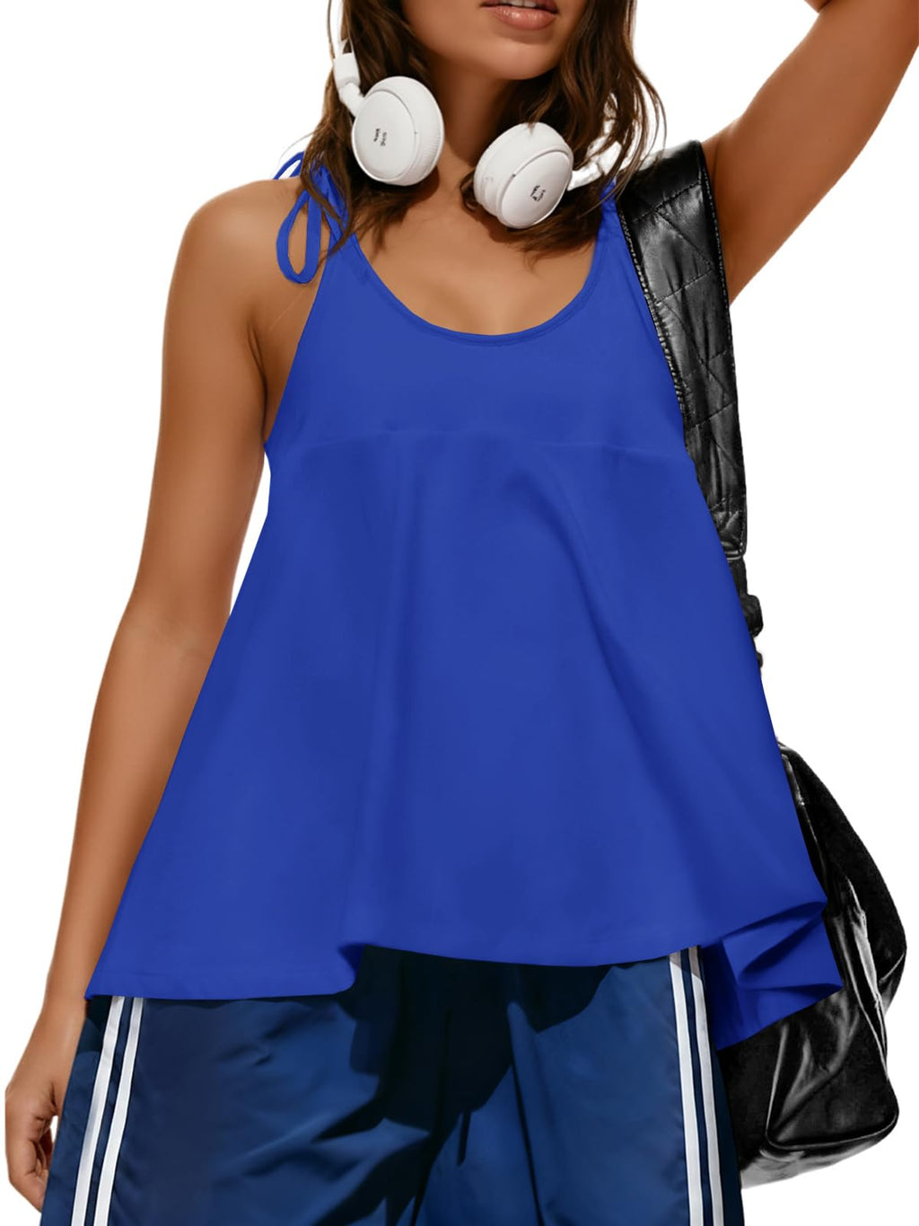 Women’s Racerback Workout Tank Top – Loose Fit Activewear