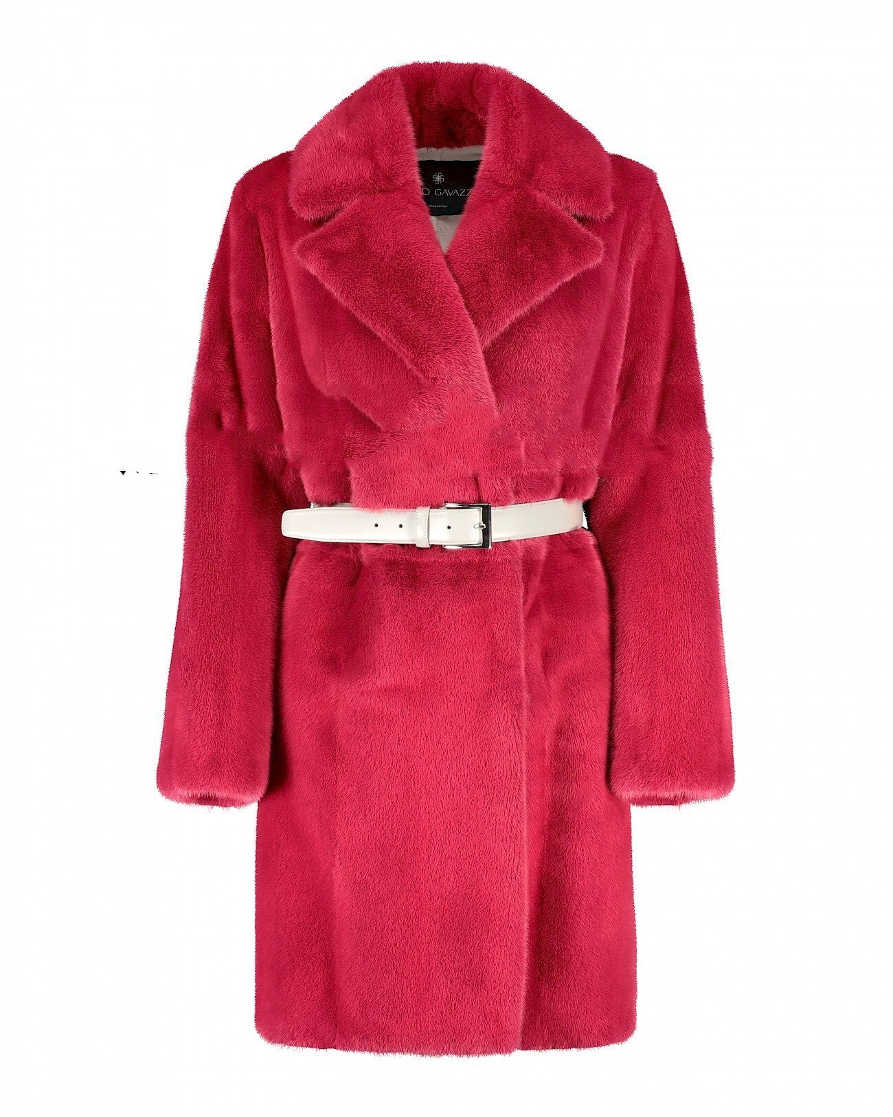 Marten Overcoats Women’s Faux Fur Coat – Elegant Wine Red Winter Jacket, Warm Long Sleeve Autumn Outerwear