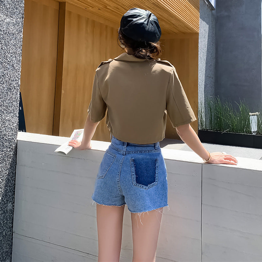 Women’s Denim Shorts – Casual Cotton Blend Summer Style