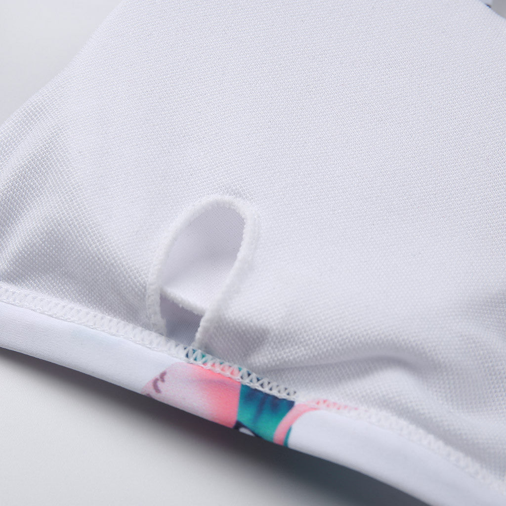 Sexy Strapless Backless Swimsuit – Women’s Padded Wireless Nylon One-Piece Swimwear