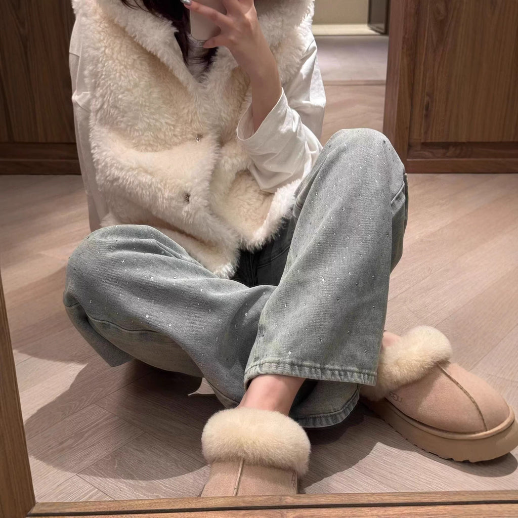 Women’s High-Waist Straight-Leg Jeans – Classic Design