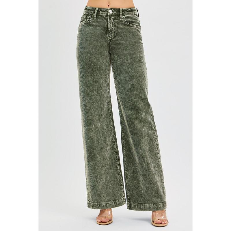 Best-Selling Women’s Wide-Leg Denim Pants – Cropped Flared Style