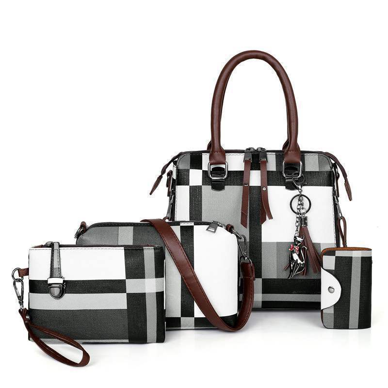 Women’s Plaid Handbag – Crossbody Shoulder Bag