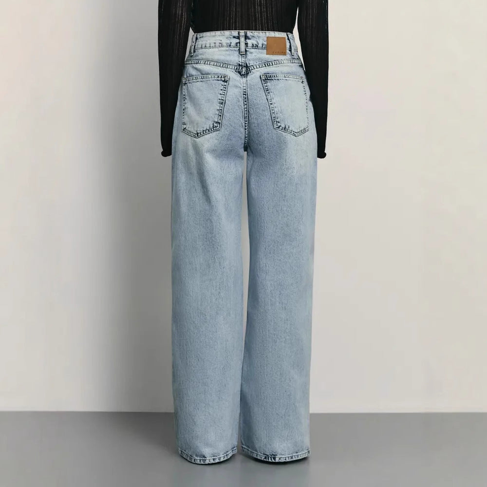 Women’s Light Blue Denim Jeans – Relaxed Commuter Style