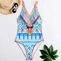 Bohemian Print Bikini Set | Sexy Mid-Waist Women’s Swimwear