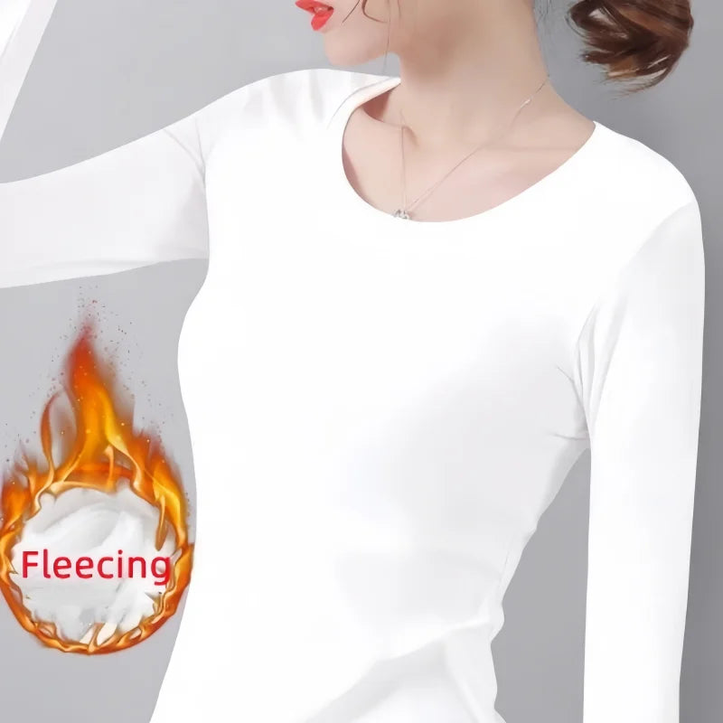 Women Thermal Turtleneck Top Long Sleeve Winter Base Layer