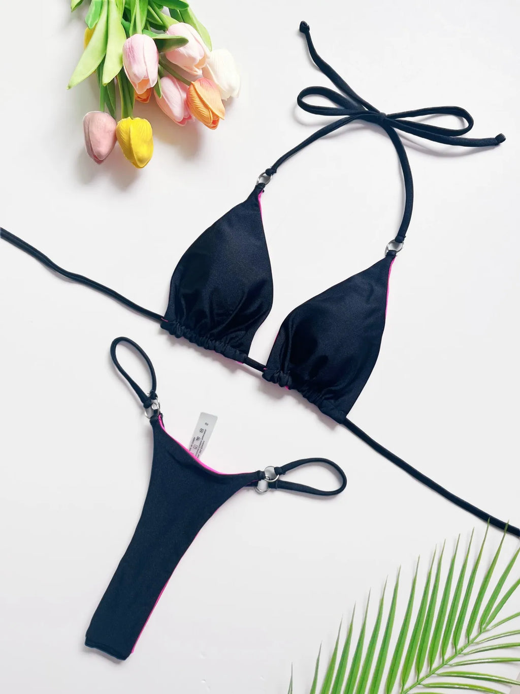 Black Bandeau Bikini Set – Women’s Two-Piece Swimwear