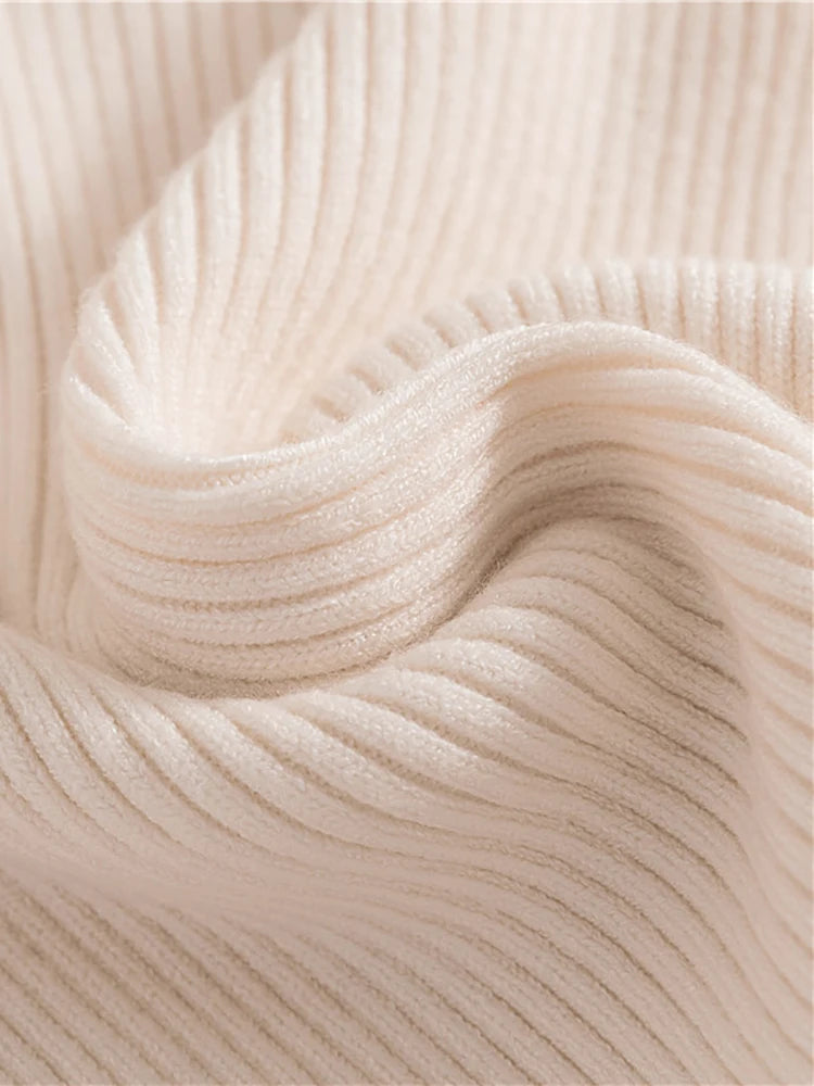 Soft Turtleneck Sweater Women Slim Knit Winter Pullover