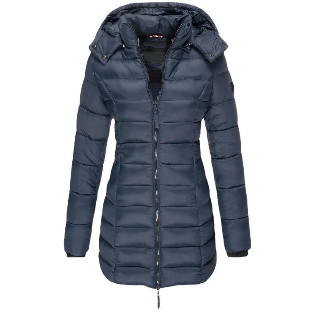 Women’s Hooded Winter Parka – Thick Warm Cotton Coat