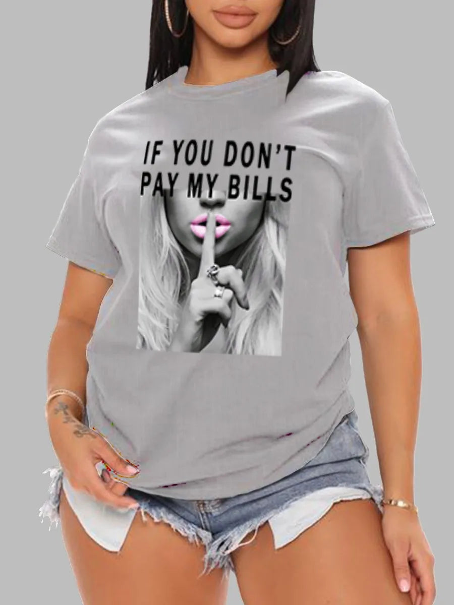 Oversized Street Style T-Shirt | Women’s Casual Graphic Short Sleeve Tee