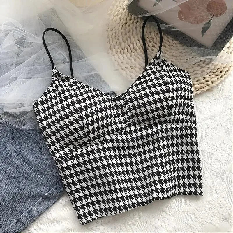 Sexy Push Up Crop Top Women Padded Slim Summer Cami