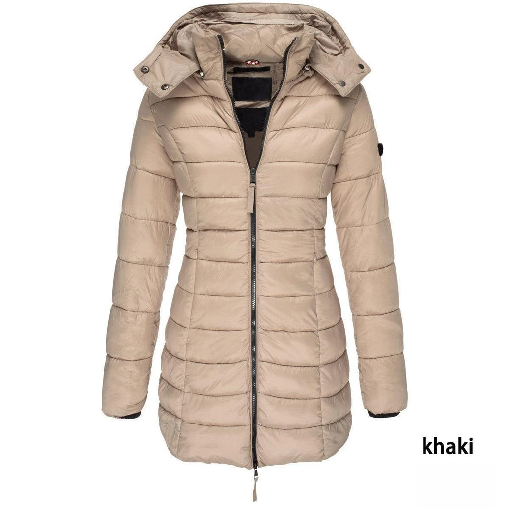 Women’s Hooded Winter Parka – Thick Warm Cotton Coat