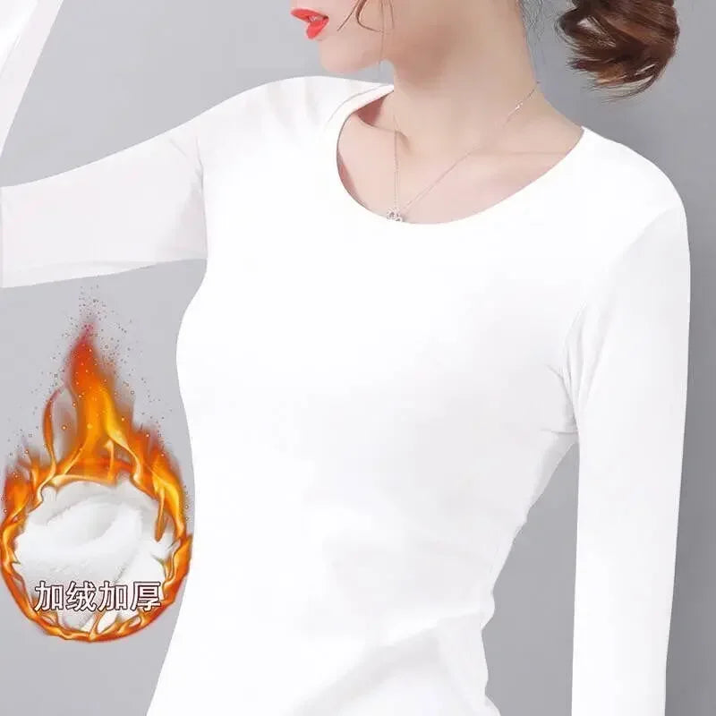 Women Thermal Turtleneck Top Long Sleeve Winter Base Layer