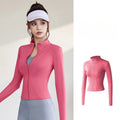 Women’s Yoga Jacket – Slimming Zipper Sports Coat for Fitness & Body Sculpting