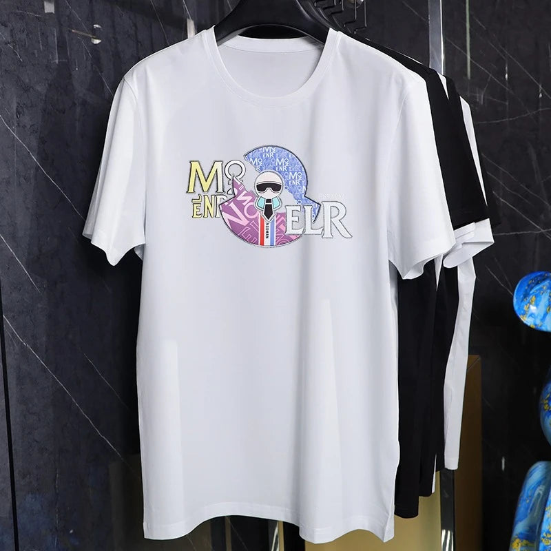 Couple Matching T-Shirts | Luxury Print Cotton O-Neck Casual Tees for Men & Women