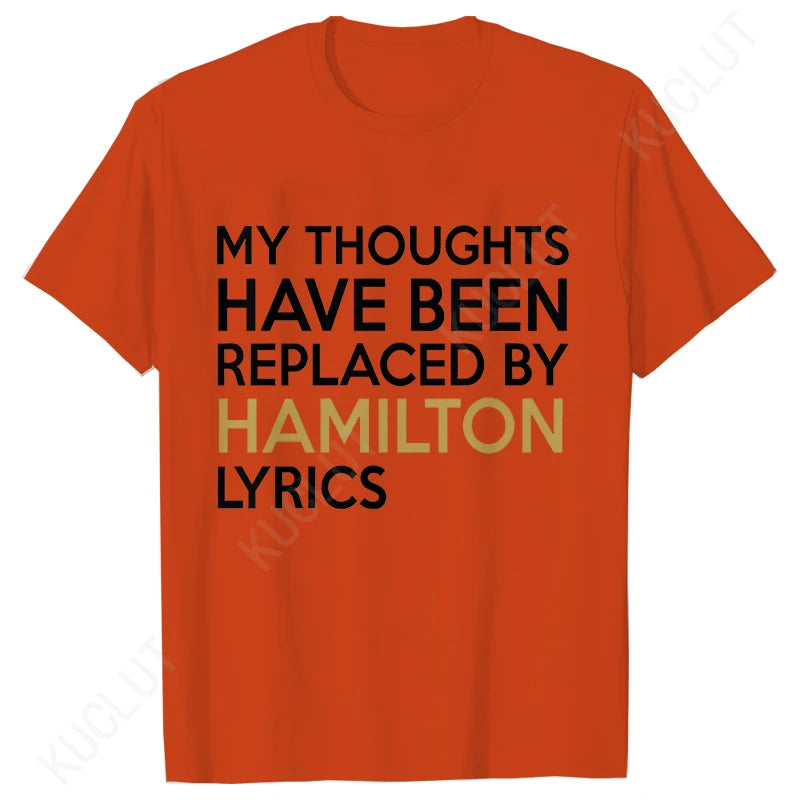 Hamilton Lyrics Graphic T-Shirt | Casual Modal Women’s Oversized Tee