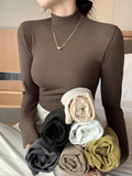 Women’s Half Turtleneck Knit Sweater | Slim Casual Pullover