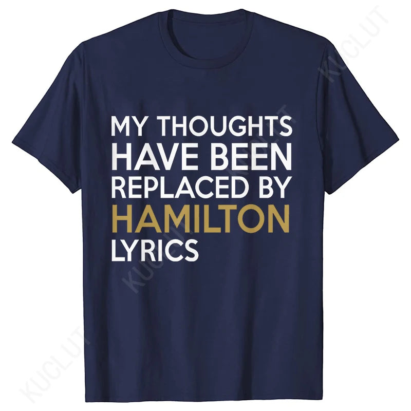 Hamilton Lyrics Graphic T-Shirt | Casual Modal Women’s Oversized Tee