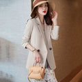 Women’s Double-Breasted Blazer | Elegant Slim Fit Office & Streetwear Jacket